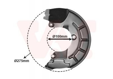 OSЈONA TARCZY HAMULCOWEJ VW (OE-6R0615311A) Van Wezel 5829371