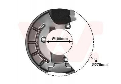 OSЈONA TARCZY HAMULCOWEJ VW (OE-6R0615312A) Van Wezel 5829372