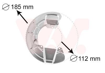 Отражатель, диск тормозного механизма Van Wezel 5930371