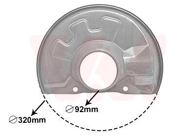 OS£ONA TARCZY HAMULCOWEJ VOLVO Van Wezel 5940371