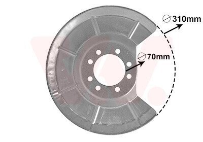 OSЈONA TARCZY HAMULCOWEJ VW (OE-30666360) Van Wezel 5942373