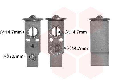 Розширювальний клапан, кондиціонер Van Wezel 82001386