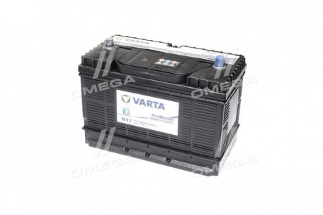 Аккумулятор 105Ah-12v PM Black(H17) (330х172х240), L,EN800 клеми по центру VARTA 605 102 080