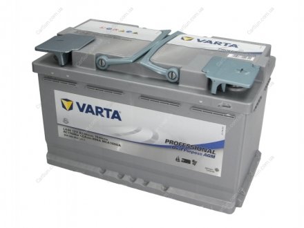 Аккумулятор AGM АГМ Professional Dual Purpose (LA80) 80Ah 12V R+ EN800 VARTA 840080080 (фото 1)