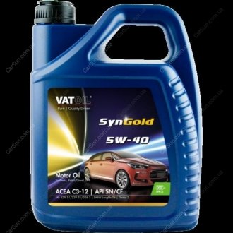 Моторна олія SYNGOLD 5W-40 5л - VATOIL 50195 (фото 1)