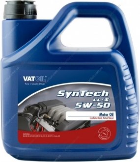 Моторна олія SYNTECH LL-X 5W-50 4л - VATOIL 50398 (фото 1)