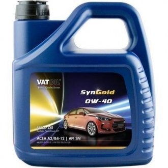Моторна олія SYNGOLD PLUS 0W40 4л - VATOIL 50536
