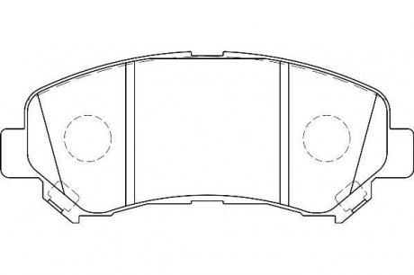 Комплект тормозных колодок, дисковый тормоз - (D1060JD00A / D1M60JE00A / D1M609N00A) WAGNER WBP24632A (фото 1)