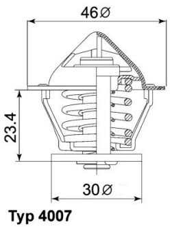 Термостат WAHLER 4007.80D