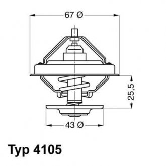 Автозапчастина WAHLER 4105.75D