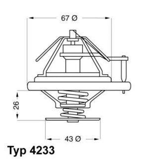 Термостат WAHLER 4233.80D