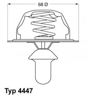 Термостат, охлаждающая жидкость WAHLER 4447.85D