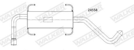 КІНЦЕВИЙ ГЛУШИТЕЛЬ WALKER 24558