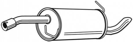 Глушник вихлопних газів (кінцевий) WALKER 71398