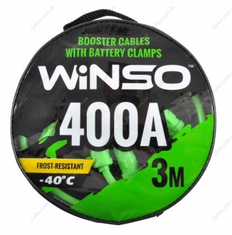 Провода-прикуриватели 400А, 3м, круглая сумка Winso 138430 (фото 1)