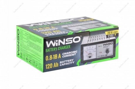 Зарядное устройство "" АКБ 12В. максимальнй ток подз. 18А, максимальная емкость 120Ah Winso 139100 (фото 1)