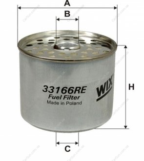 Топливный фильтр WIX FILTERS 33166RE (фото 1)