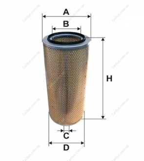 Фільтр Повітря Volvo B12/f10/f12 WIX FILTERS 42325E (фото 1)