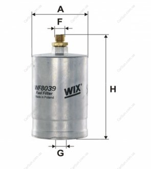 Фильтр топливный (PP 835) WIX FILTERS WF8039 (фото 1)