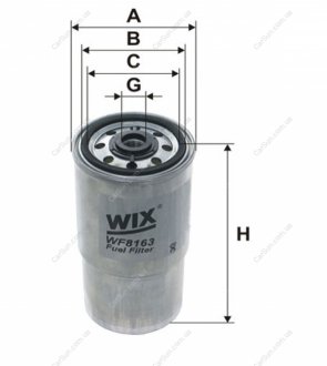 Фильтр топливный (PP 940) WIX FILTERS WF8163 (фото 1)