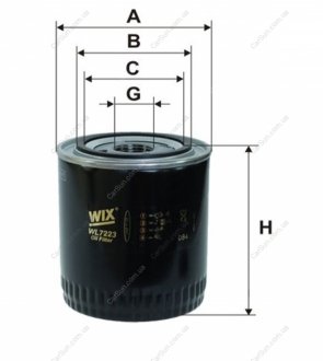 Фильтр масляный (выр-во) WIX FILTERS WL7223 (фото 1)