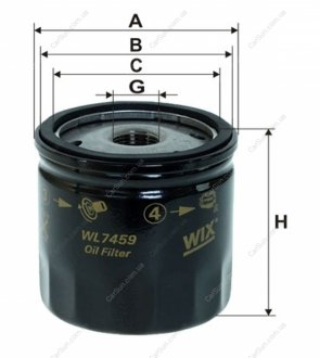 Фільтр WIX FILTERS WL7459 (фото 1)