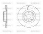 Диск тормозной передний (Remsa) Audi A4 A5 17>, A6 A7 18>, Q5 17> WOKING D6197010 (фото 1)