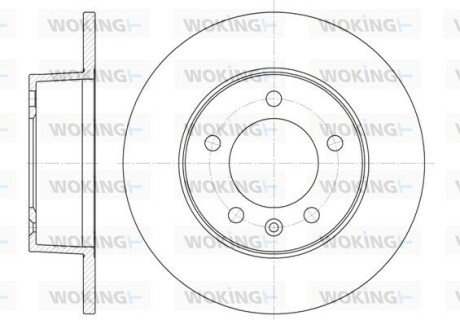 Диск гальмівний WOKING D6735.00