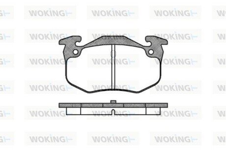 Колодки гальмівні WOKING P0443.60