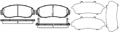 Колодки тормозные дисковые Honda CR-V 07> 12> / перед WOKING P10713.12