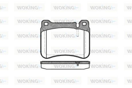 Колодки гальмівні WOKING P10933.00