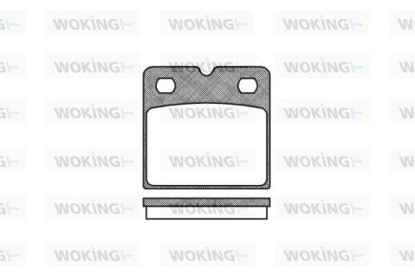 Колодки гальмівні WOKING P11673.00