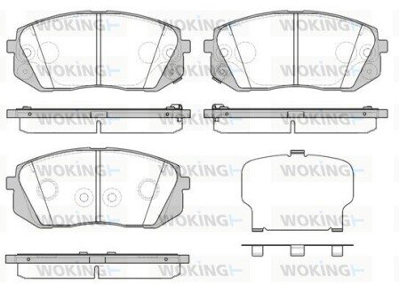 Колодки гальмівні WOKING P12023.52