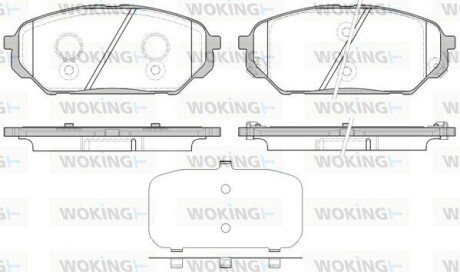 Колодки гальмівні WOKING P12223.12