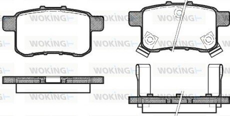 Колодки гальмівні WOKING P12323.02