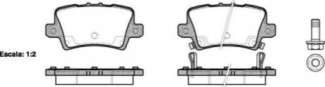 Колодки тормозные дисковые задние Honda Civic ix 1.4 12-,Honda Civic ix 1.8 12- WOKING P1306302 (фото 1)