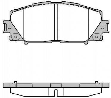Колодки тормозные дисковые передние Lexus Ct (zwa10_) 1.8 10-,Toyota Prius 1.8 0 WOKING P1324310 (фото 1)