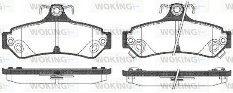 Колодки гальмівні WOKING P13853.12