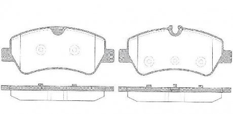 Колодки тормозные дисковые, задние, 2.2TDCi, FORD Custom 12- (тип Bosch) - (1763916) WOKING P14213.00 (фото 1)