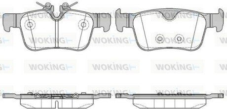 Колодки гальмівні заднi WOKING P14513.10