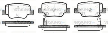 Колодки гальмівні WOKING P15523.02