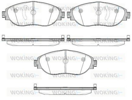 Колодки гальмівні WOKING P15703.00