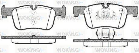 Колодки гальмівні WOKING P1578300