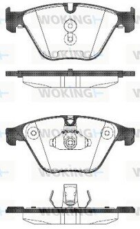 Колодки гальмівні WOKING P15963.00