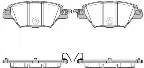 Колодки тормозные дисковые Mazda CX-9 2,5t 16> / задн (P16123.04) WOKING P1612304 (фото 1)