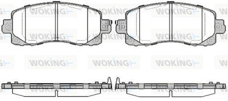 Колодки гальмівні WOKING P16413.04