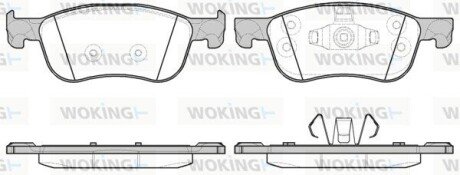 Колодки гальмівні WOKING P16763.00