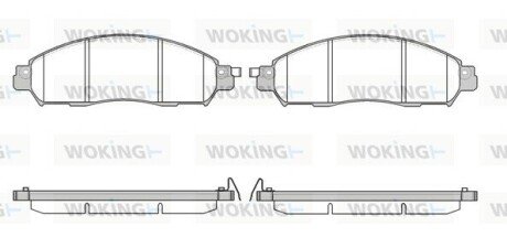 Колодки гальмівні WOKING P17123.04