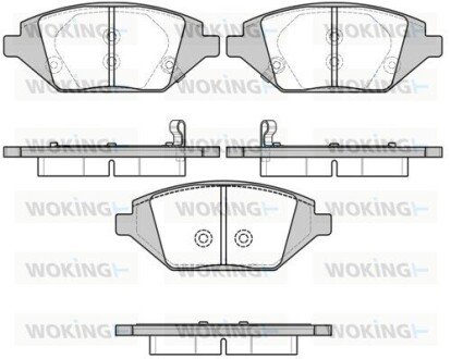 Колодки гальмівні WOKING P17863.02