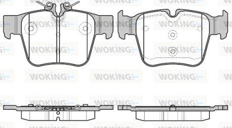 Колодки гальмівні WOKING P17973.00